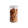 Botella de Plástico Transparente de 350ml Tarro para Empaque de Regalo Tarro Sellado Grado Alimenticio para Comida de Mascotas Tarro de Plástico para Nueces Tarro de Plástico Redondo
