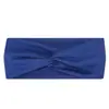 Diadema elástica cruzada de una sola capa europea y americana, unisex, adecuada para yoga y deportes, absorbente de sudor, elegante y versátil