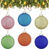 Enfeites de Vidro para Árvore de Natal Pendentes Decorações de Vidro Macaron com Corda para Decoração de Festa de Feriado de Natal