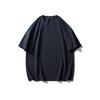 BLACKARMADA Camiseta de Verão de Manga Curta com Lavagem e Furos Estilo Americano Masculina e Feminina Estilo Americano Retrô Solta MGD202