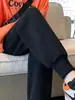Pantalones Casuales para Mujer 2025 Otoño e Invierno Nuevos Pantalones Deportivos Forrados de Felpa Primavera y Otoño Ropa Exterior Holgada para Mujer Pantalones de Pierna Ancha