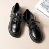 Zapatos de trabajo de cuero de doble uso para mujer, nuevo otoño 2026, mocasines versátiles de cordones, suela plana, estilo universitario británico