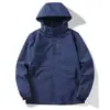 Nueva chaqueta exterior ligera, color liso, unisex, impermeable y a prueba de viento, abrigo de trabajo, admite impresión de logotipo