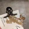 Moda Mariposa Cristal Pinza Pequeña Pinza para Flequillo Adorno para el Cabello Mujeres Lujo Ligero Pinza para Mechones Laterales Delanteros Rotos Nuevo Pinza para Media Recogida