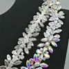 Cadena de Pedrería Elegante DIY con Pedrería Cosida a Mano Collar Decoración de Hombro Decoración de Cintura Accesorios Cadena de Ojo de Caballo con Garras Accesorios de Decoración para Ropa