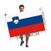 Atacado tamanho do pé 3 * 5 pés 90 * 150 cm bandeira da Eslovênia bandeira de poliéster bandeira de apoio