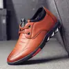 Zapatos de hombre transfronterizos 2021 nuevos zapatos casuales de cuero para hombre cuero suave suela suave slip-on mocasines transpirables