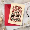 Compra directa transfronteriza de tarjetas de felicitación divertidas de Halloween para cementerio de fantasmas, tarjetas de regalo de invitación creativas y peculiares
