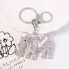 Chaveiro Transfronteiriço Elefante Strass Metal Acessórios para Carro Pingente Chaveiro Criativo Coreano Presente Pequeno de Natal