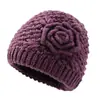 Chapéus de Inverno para Mulheres de Meia-Idade e Idosas, Espessados com Lã Sintética, Chapéus Quentes para Mães, Chapéus de Lã Tricotados para Senhoras Idosas no Outono