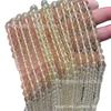Contas de Wafer de Limão, Cristais Amarelos em Formato de Torre Soltos, Contas Redondas, Contas de Citrino Fabricante Acessórios Prontos para Joias DIY Atacado