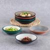 Kaibaiya plato pequeño de melamina imitación porcelana plato pequeño redondo estilo coreano plato para aperitivos condimentos salsa de soya vinagre comercial