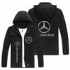 Otoño 2021 Nuevo Comercio Exterior Transfronterizo Chaqueta con Estampado de Insignia de Coche para Hombre Moda Callejera Chaqueta Cortavientos con Capucha y Cremallera