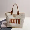 Bolso grande de mano estilo coreano para mujer, nueva colección verano 2026, moderno y elegante, bolso de hombro de gran capacidad, diseño de moda con estampado de letras