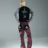 Marca da moda 25AW* Listras de notas musicais escuras e claras tendência, manga raglan, corte justo, toque de alta qualidade, camisa de manga comprida para base, para homens e mulheres