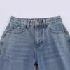 Comercio Exterior Estilo Europeo y Americano Transfronterizo Moda para Mujer Versátil Rotos Holgados Cintura Media Jeans