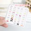 Acessórios para Nail Art de Cor Sólida Laço Tendência de Resina Mini Gravata Borboleta 3D Decoração de Unha Enfeites Feitos à Mão
