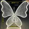 Adornos Luminosos de Mariposa para Bodas Marcadores de Camino Decoración de Arcos Mariposas de Hierro Forjado Colgantes Decoración de Recepción