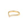 Taladro de fila en forma de V CNC incrustado circonita acero titanio chapado no se decolora anillo para dedo de comida anillo de acero inoxidable anillo de moda para mujer