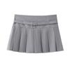 Nova Moda Streetwear Europeia e Americana Primavera e Verão Feminina Personalidade Cintura Baixa Mini Calça Saia Plissada Larga Casual