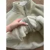 Casaco Feminino de Lã de Cordeiro, Jaqueta de Fleece de Inverno com Forro Espesso, Adequado para Profissionais do Escritório, Com Forro de Fleece e Espessado