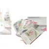 Álbum de Almacenamiento de Tarjetas Pequeñas Postales Boletos Láser de Nueve Cuadrículas Encuadernado en Cuero B5 de Hojas Sueltas Álbum para Tarjetas Fotográficas de 4 pulgadas 5 pulgadas 6 pulgadas