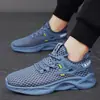 2026 Verão Novo Estilo Oco Respirável Sapatos Masculinos Versátil Solado Macio Confortável Resistente ao Desgaste Corrida Esportes Casual Frete Transfronteiriço
