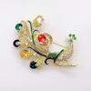 Broche de flor de peônia de alta qualidade feminino requintado estilo chinês corsage clássico elegante flor alfinete roupas acessórios presente