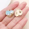 Accesorios para joyería DIY 15 estilos colgantes de corazón rosa y azul para el Día de San Valentín llaveros pulseras collares etiquetas