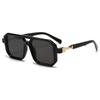 Gafas de sol cuadradas retro transfronterizas para hombre y mujer, Gafas de sol de doble puente estilo europeo y americano, Gafas de sol de moda estilo callejero moderno