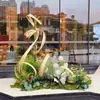 Decoração de Casamento Tiras de Bambu Tecelagem de Bambu Jangadas de Bambu Design Criativo Tiras de Bambu para Casamento Tiras de Bambu Arte com Flores de Bambu Decoração Artesanal
