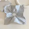 Lenço quadrado de tecido estilo coreano, elástico de cabelo grande, acessório de cabelo de renda doce e delicado, tiara de alta qualidade, rabo de cavalo, estilo francês