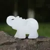Adornos de jade natural decoraciones para el hogar cristal cristal rosa piedra semipreciosa Dongling elefante artesanías de animales Jade