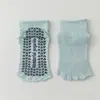 Meias de Yoga Finas de Verão com Cinco Dedos e Dedos Abertos para Pilates Profissional Antiderrapantes Meia-Calça para Mulheres Fitness Dança Esportes