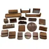 Accesorios Personalizados de Madera Maciza de Nogal Negro, Productos de Madera, Adornos, Soportes Creativos para Teléfono Móvil, Artesanías de Madera Heterosexuales Transfronterizas