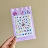 Lindas Pegatinas para Uñas Sanrio para Niños, Pegatinas de Uñas Desgastables, Parches para Uñas de Kuromi, Juguetes de Dibujos Animados para Niños