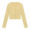 Chaqueta de punto casual para mujer 2026 Principios de otoño Chaleco a rayas de corte entallado Conjunto de dos piezas