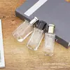 Botellas Cuadradas Gruesas para Perfume al por Mayor, Botellas de Spray para Perfume Tipo Prensa, Botellas Portátiles de Muestra para Perfume, Botellas Recargables para Perfume