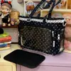 Milkhuhu Sal Marinho Azul Claro Renda Bolsa para Dor Doce Menina Bidimensional Festa Estudantil Exposição de Mangá Perseguição de Estrelas Bolsa de Ombro Única