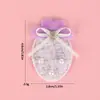 Tela de encaje ovalada de malla Adhesivo Botones de perlas Tela bordada fresca Etiqueta de tela Accesorios para ropa de niños DIY