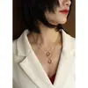 Marca Gargantilla europea y americana collar geométrico irregular cadena para clavícula femenina ins frío simple acero de titanio P987