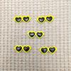 Accesorios de Joyería DIY Corazón Accesorios de Ojos de Muñeca West Highland Ojos de Elfo de Felpa Accesorios Colgantes de Bola de Pelo