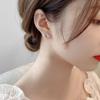 Set de Aretes de Plata 925 con Cierre de Mariposa para Usar Toda la Semana, Aretes de Lujo de Alta Gama con Diseño Estrellado, Regalo para Niñas por el Día Nacional