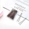 20 PCs 5/6/7 CM simples não-virar cabelo updo metal em forma de U clipe bola cabeça fixo grampo de cabelo em forma de U clipe