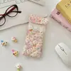5758 Bolsita Acolchada con Estampado de Dibujos Animados para Gafas, Suave y Moderna para Niñas, Estuche Portátil para Gafas de Sol, Bolsa de Almacenamiento Antipresión para Estuche de Gafas