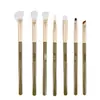 Cangzhou Abacate Conjunto de 7 Pincéis para Maquiagem dos Olhos, Pincel Sombra para Nariz Meia-Lua, Pincel para Sombra, Pincel para Corretivo de Esfumar, Lã