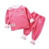 Conjunto de Ropa Interior Térmica Jingxiu para Niños, Capa Base Engrosada para Otoño e Invierno para Niños y Niñas, Ropa para Bebés y Niños Pequeños