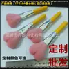 Corazón de Melocotón Rosa Corazón de Lana Pincel Estilo Japonés Mango Largo Rubor Color Lujo Accesible Pincel de Maquillaje Herramienta de Manicura Pincel para Polvo