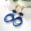 Pendientes de Acrílico Hechos a Mano de Lujo Ligero Estilo Transfronterizo Europeo y Americano, Estilo Vintage, Pendientes de Moda de Gama Alta para el Día a Día al por Mayor