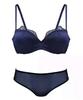 Conjunto de sutiã sexy europeu e americano, sutiã fino de algodão acetinado, suave, meia taça, geração 9173 W268
